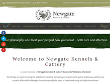 Tablet Screenshot of newgatekennels.co.uk